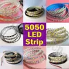 12V 5m 5050 LED Flexibele strip Lichte tape Lint 150leds 300leds 600leds enkele dubbele rij IP20 IP65 IP67 IP68 Waterdichte achtergrondverlichting