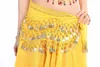 Yeni Moda Kız oryantal dans kostümü 3row 98coin Belly Dance Bel Zinciri Çocuk Göbek Dansı Giyim Çocuk Sahne Giyim 120pcs / lot T2I332