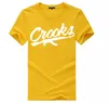 Crooks and S T-shirts Men krótkie rękawowe bawełniane mody mody T-shirt Letter Mężczyzna T-THIRT TOPS TEE SHIRTS S-3XL9212783