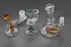 Färgglada Mini Glass Oil Rigs Bongs Birdcage Inline PERC Rökning Tobaksvatten DAB Rig Bong Rör