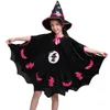 Disfraces de Halloween para niños traje de cosplay ropa de animales enmascarada bastante pequeño gato negro espectáculo de Halloween rendimiento de los niños