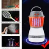 2 I 1 Insect Killer Avtagbar Portable Solar Light 3 Lighten Läge USB Laddning Myggmördare Elektrisk För Utomhus Inomhus Camping