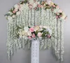 2m Wedding Road geciteerd bloemen Rose pioenwinnaar Hydrangea Mix Diy gebogen deur bloem rij raam T -station bruiloft decoratie