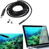 Freeshipping IP67 Su Geçirmez 5 m USB Endoskop Muayene Kamera 6 Beyaz LEDs 1/9 CMOS 7mm Lens ile Borescope Yılan Tüp Kamera P2P