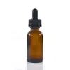 100 st 30 ml 1oz bärnsten klar blå grön Boston Glass Droper Bottle With Childsecture Cap Eliquide Ejuice Essential Oils Bottle