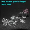 Set Terp Vacuum Quartz Banger & Carb Cap Slurper Bangers Domeless Nail Bongs 14mm male and female for glass bong