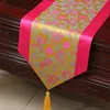 Chemin de table en satin de soie chinois fait à la main motif dragon, tapis de table à manger, napperon, décoration de fête, nappe damassé rectangulaire 200 x 33 cm