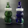 Newest Colorful Glass Hookah Shisha Smoking Pipe Santa Claus Christmas Snowman Pattern Innovative Design High Quality Easy Carry DHL