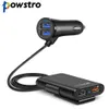 Powstro 4 منافذ QC3.0 + 2.4A + 3.1AUSB شاحن سيارة العالمي USB محول سريع مع 5.6ft تمديد الحبل الكابل ل MPV هاتف السيارة