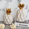 Nordic Creative Ceramic Symulacja Posąg ananasa Home Decor Crafts Room Decoration Obiekty Porcelanowa figurka ananasa