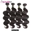 Brazylijskie dziewicze włosy fala ciała prosta głęboka fala wodna Kinkly Curly Human Hair Extensations 10A Klasa Weft Wefte 3 4 Bundles Natur5413254