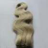 #613 отбеливатель блондинка weave пучки человеческих волос 100% человеческих волос Weave body wave пучки человеческих волос 1шт 100г