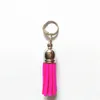 12 sztuk / partia Zamszowe Tassels Brelok 3 cm Tassel Brelok Bag Charms 15 Kolory Pure Color Tassel Wisiorek Do Bag Bransoletka Zipper