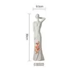 Moda de cerâmica meninas jovens lady figurinhas home decor artesanato sala de artesanato em cerâmica ornamento estatuetas de porcelana estátua do vintage