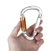 Outdoor D-shape Aluminum Alloy Locking Keychain Hook Diamond ATC-guide Belay Device Set Multiple friction modes for belaying and rappelling