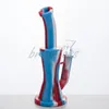 Narghilè portatili impianto di perforazione tubo in silicone salute e protezione ambientale narghilèGlass Water Bong narghilè dab