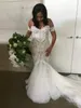 Mermaid 2019 Beach Wedding Dresses Off The Shoulder Plus Size Wedding Dress Chapel Train Hot Sale Lace Appliqued Bridal Gown