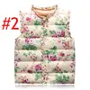 INS Baby Girls Floral Print Waistcoat Spring Winter Kids Girls Graffiti Vests Coat Kids Girl Floral Print Jacket Children Outerwear Clothing