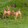 Mini cerf Sika artificiel, girafe, jardin féerique, Miniatures, Gnomes, mousse, Terrariums, Figurines artisanales en résine, décoration de la maison, Micro décor paysager