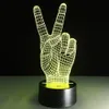 Hand overwinning 3D illusie led licht touch lamp decoratie sfeer hologram nieuwe acryl licht armaturen slaapkamer slapen # t56