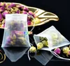 Saquinhos de chá vazio sacos de material Nylon Com Corda curar vedação do filtro de papel para Herb chá frouxo 100pcs / lot