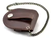 Classic Vintage Black Leather Pocket Watch Holder Storage Case Purse Pouch Bag för FOB Watch2723