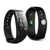 سوفو الذكية ووتش متعددة الرياضة ساعة توقيت وسائط ضغط الدم معصمه OLED Touch QS90 Smartband لنظام Android iOS