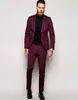 Chaqueta de traje 2019 con estiramiento y contraste en ajuste súper delgado, traje de boda de groomsman hecho a medida (chaqueta + pantalones)