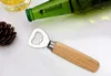 Stainless Steel Wood Handle Wine Beer Bottle Openers Soda Glass Cap Bottle Opener Kitchen Bar Tools