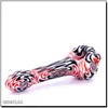 5" colorfull hand-make tobacco pipe marble glass pipes for smoking with great price