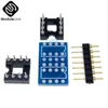 Dual Dip8 إلى DIP8 مونو Opamp PCB + PIN + مقبس ل NE5532 OPA2132 OPA627 TL072 P07