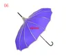 10 stks / partij Snelle Verzending Creative Design Zwart-wit Gestreepte Golf Paraplu Lange Handled Straight Pagoda Umbrella F062102