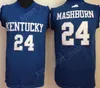 Kentucky Wildcats College 0 Deaaron Fox Jerseys Baskety 00 Tony Delk 24 Jamal Mashburn John Calipari Malik Monk Edrice Adebayo