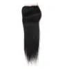 Indian Straight Lace Closure 4*4 inch 10 pcs Human Hair Closure 130% Density human hair Lace Closure