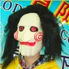 Kostuumaccessoires Halloween Kostuums Mens Dames Kids Maskers Cosplay Party Saw Scary With Hair Pruik