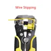 Wire Stripper 5 in 1 Multifunctional Automatic Wire Cable Cutter Crimping Tool Cable Peeling Pliers Cutting Stripping Crimping Up to 24 AWG