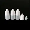 2ml lege navulbare plastic squeezable druppelflessen draagbare oogdruppels containers met schroefdop en plug