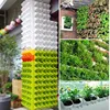 SOLEDI Plastic Planter Flower Pot Wall Hanging Garden Hanging Stackable Garden Supplies for Garden Railings Patios Home Dec