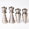 Universal Domeless 6IN1 Titanium Nails 10mm 14mm 18mm joint for male and female domeless nail free shipping & high quality