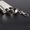 New 100% stainless steel pocket flask 2oz stainless steel hip flask with Key chain Wine Glass Drinkware I372