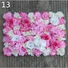 Il trasporto Libero 10 pz/lotto 60X40 CM Romantico Artificiale Rosa Ortensia Fiore Muro per la Festa Nuziale Fase e Sfondo Decorazione Molti colori