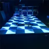 2 peças 100 cm * 100 cm 432 pcs LED RGB iluminar acima do assoalho à prova d 'água RGB cor LED piso de dança dmx diodfloor