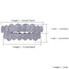 Hip Hop Grillz Dientes Moda Joyería de cuerpo Circonita Zirconia Ice Out Oro Grillz Dental Grills Freeshipping