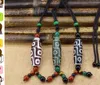 Tibet nine eyes sky beads necklace Tibetan sweater chain long men and women natural agate pendant couples gift