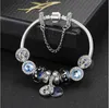 Blue Star String Bracelet Modelling of the stars Beads The Moon Pendant Ornament Women's Accessories Bohemian Style Anti Bracelet