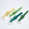 Glass Hand Water Pipe Oil Burner Pipes Wax Smoking Accessories Dabber Straw Glass Taster for Oil Rigs Bongs