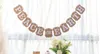 Commercio all'ingrosso Candy Bar Carta Kraft Cartone Bunting Banner Ghirlanda Decorazione di nozze vintage Segno Baby Shower Festa di compleanno Buffet WS