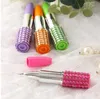 Student Nette Kreative Lippenstift Kunststoff Neuheit Kugelschreiber Kawaii Roller Kugelschreiber Für Kinder Schreiben Geschenk Koreanische Briefpapier GA321208k