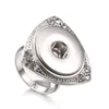 Noosa Snap Button Sieraden Rhinestone Crystal 18mm Snap-knop Ringen voor 18mm Snap DIY verstelbare knopring voor vrouwen