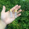 27 * 50mm 24 sztuk 15ml szklane butelki Aluminiowa śruba Golden Cap Puste Przezroczyste Clear Płynny Prezent Pojemnik Wishing Butelki Słoiki